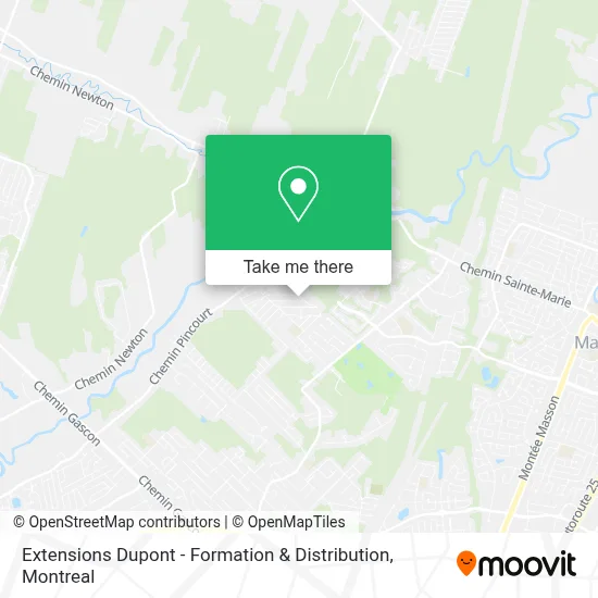 Extensions Dupont - Formation & Distribution map