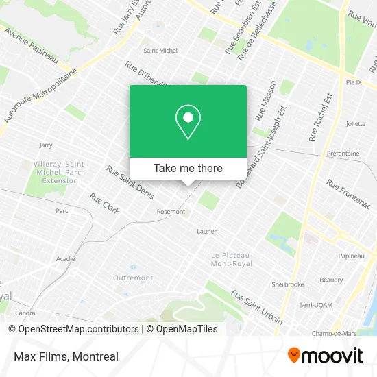 Max Films map