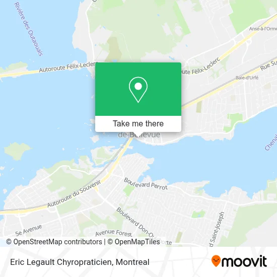 Eric Legault Chyropraticien map