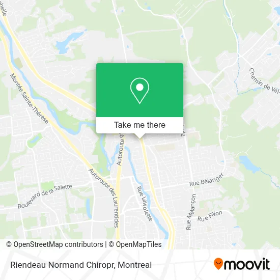 Riendeau Normand Chiropr map