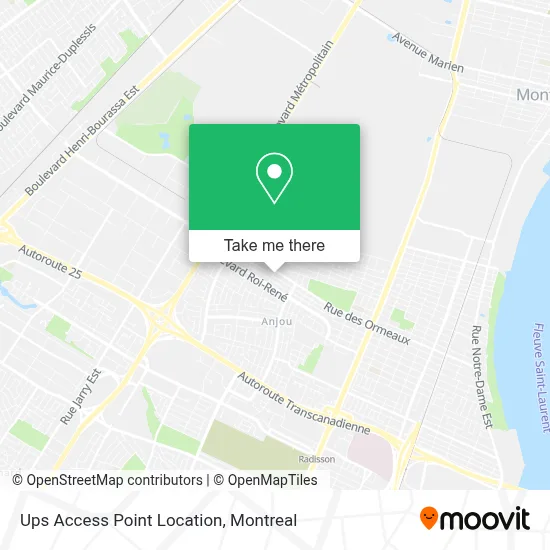 Ups Access Point Location map