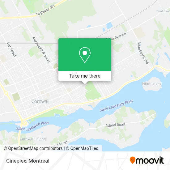 Cineplex map