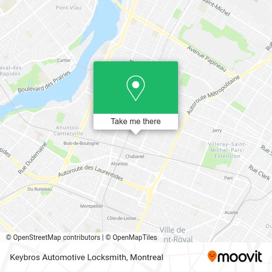 Keybros Automotive Locksmith map