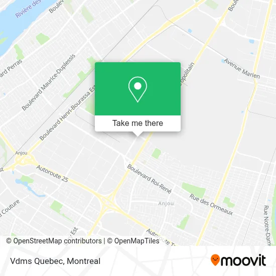 Vdms Quebec map
