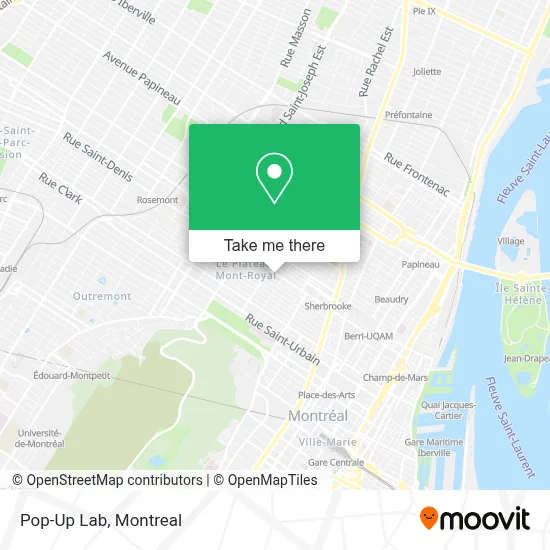 Pop-Up Lab map