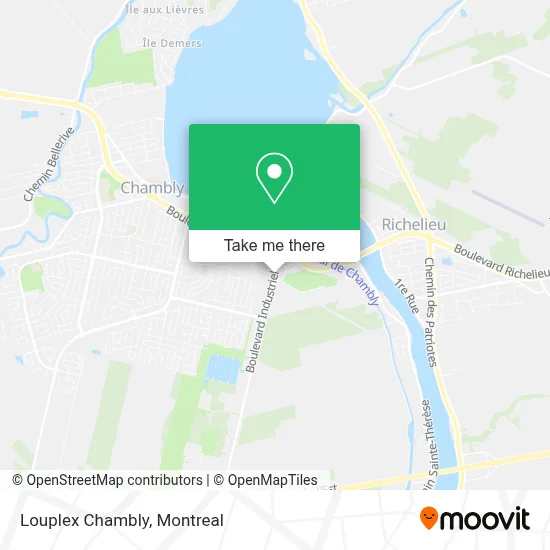 Louplex Chambly map