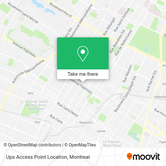 Ups Access Point Location map