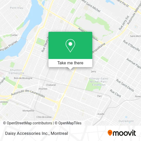 Daisy Accessories Inc. map