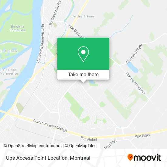 Ups Access Point Location map