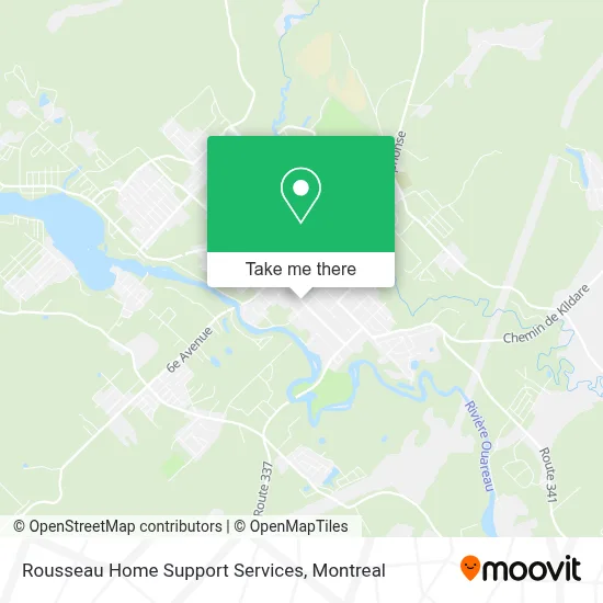 Rousseau Home Support Services map