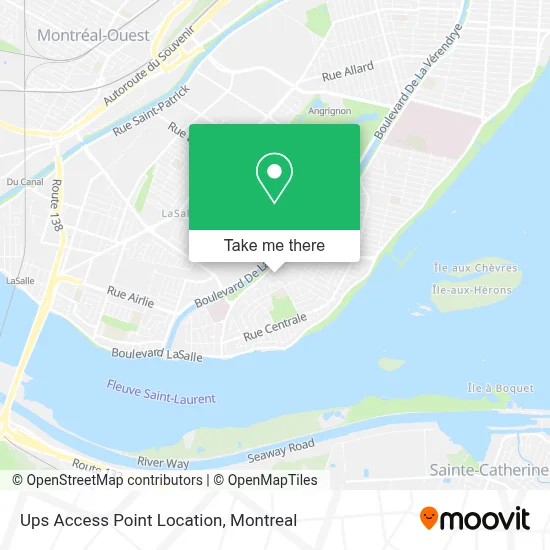 Ups Access Point Location map