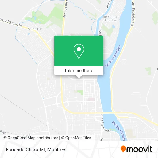 Foucade Chocolat map