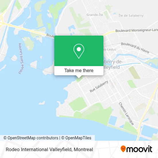 Rodeo International Valleyfield map