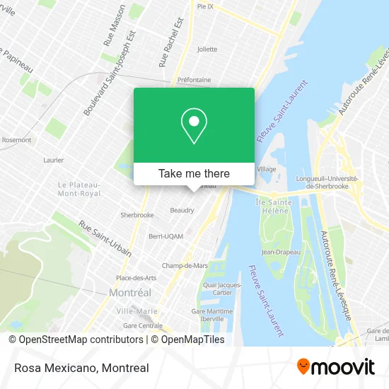 Rosa Mexicano map