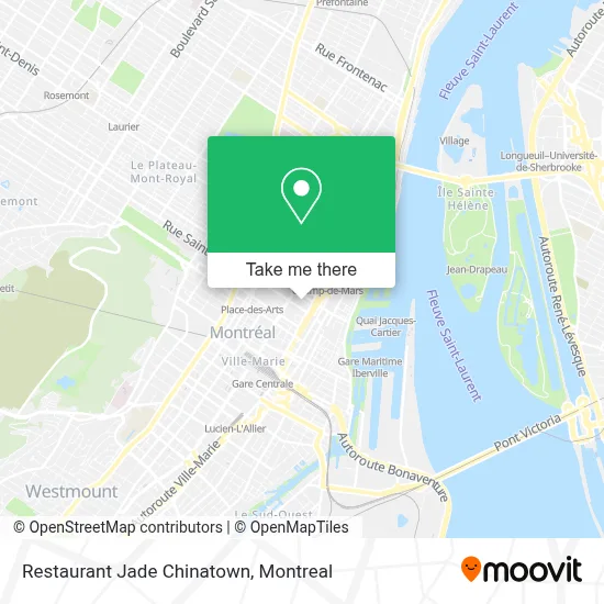Restaurant Jade Chinatown map