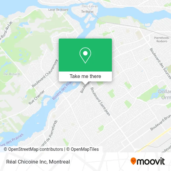 Réal Chicoine Inc map
