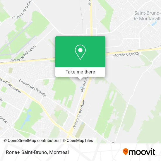 Rona+ Saint-Bruno map