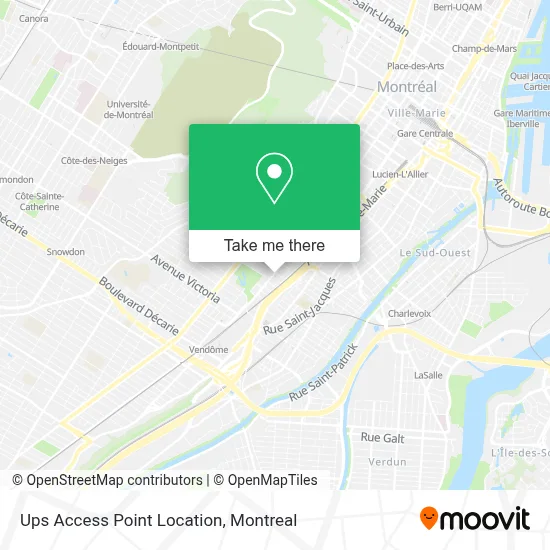 Ups Access Point Location map