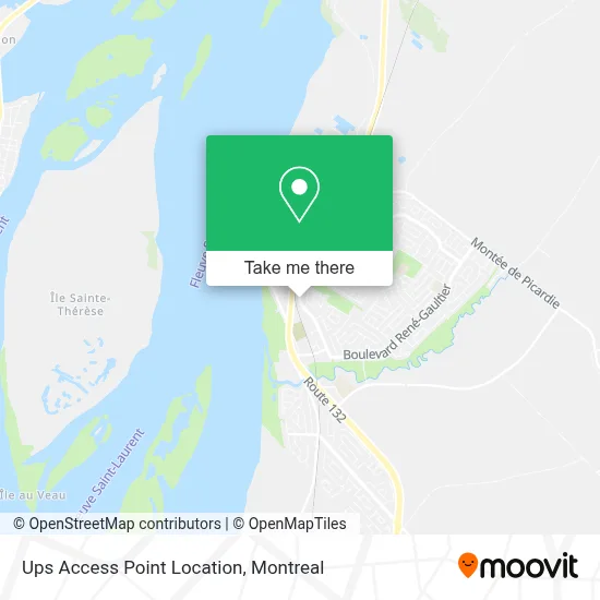 Ups Access Point Location map