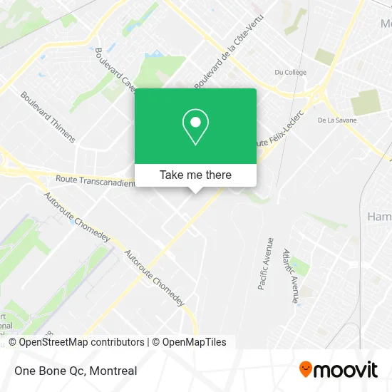 One Bone Qc map