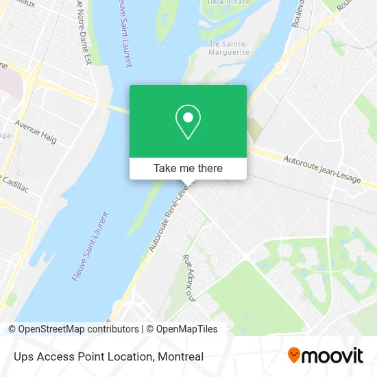 Ups Access Point Location map