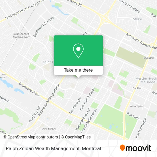 Ralph Zeidan Wealth Management map