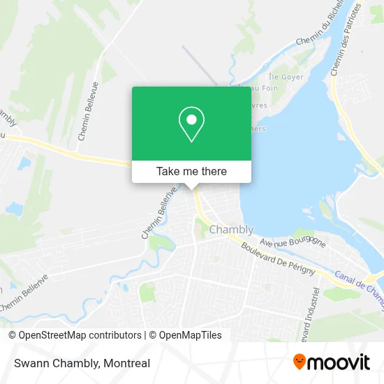 Swann Chambly map