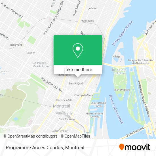 Programme Acces Condos map
