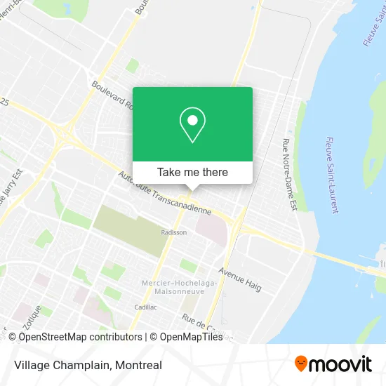 Village Champlain map