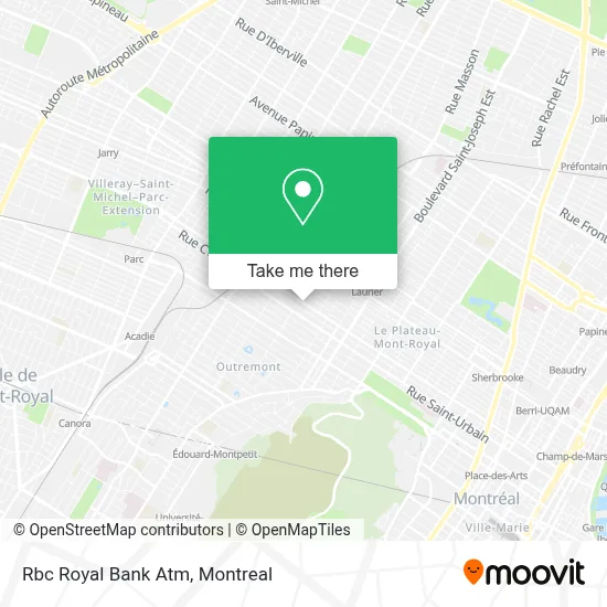 Rbc Royal Bank Atm map