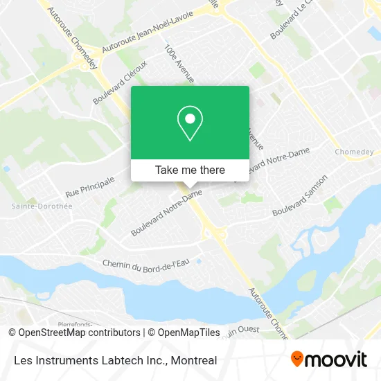 Les Instruments Labtech Inc. map