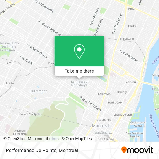 Performance De Pointe map