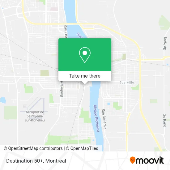 Destination 50+ map