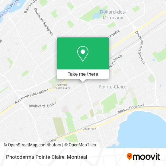 Photoderma Pointe-Claire map