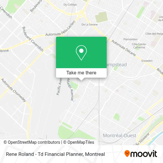 Rene Roland - Td Financial Planner map