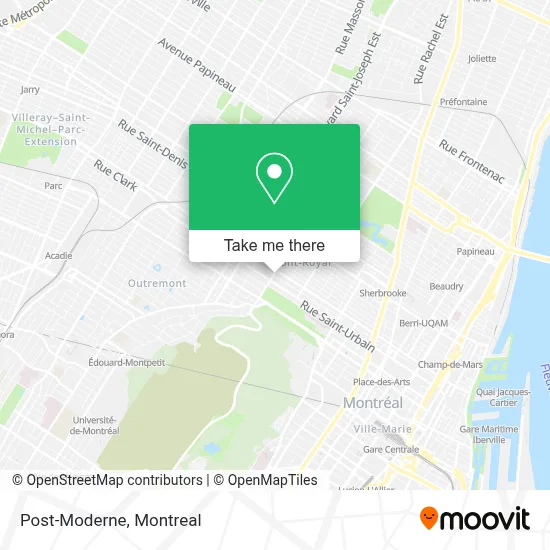 Post-Moderne map