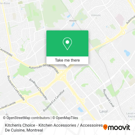 Kitchen's Choice - Kitchen Accessories / Accessoires De Cuisine map