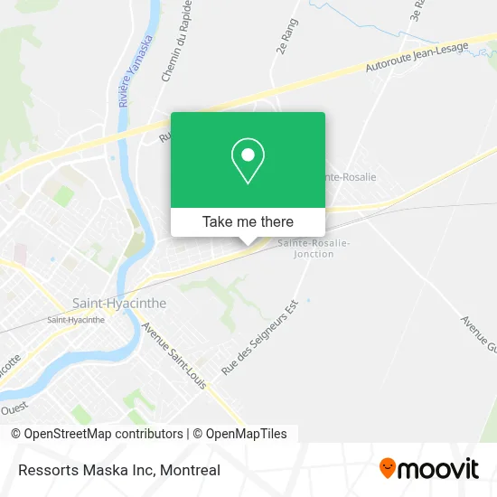 Ressorts Maska Inc map