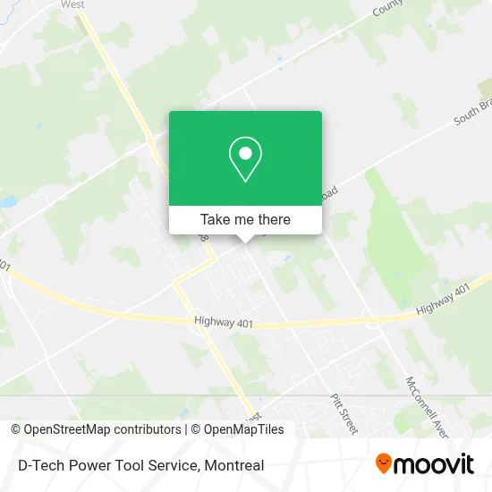 D-Tech Power Tool Service map