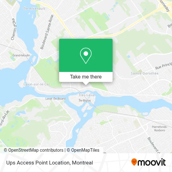 Ups Access Point Location map