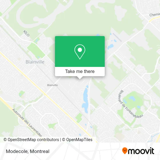 Modecole map