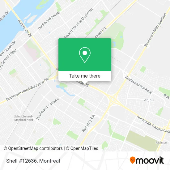 Shell #12636 map