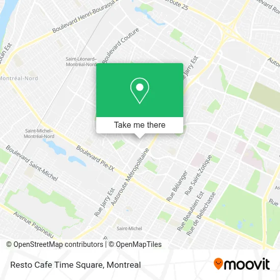 Resto Cafe Time Square map
