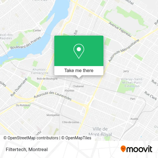 Filtertech map