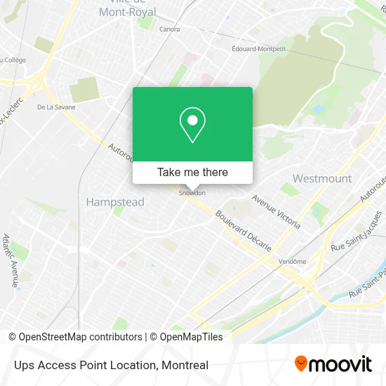Ups Access Point Location map