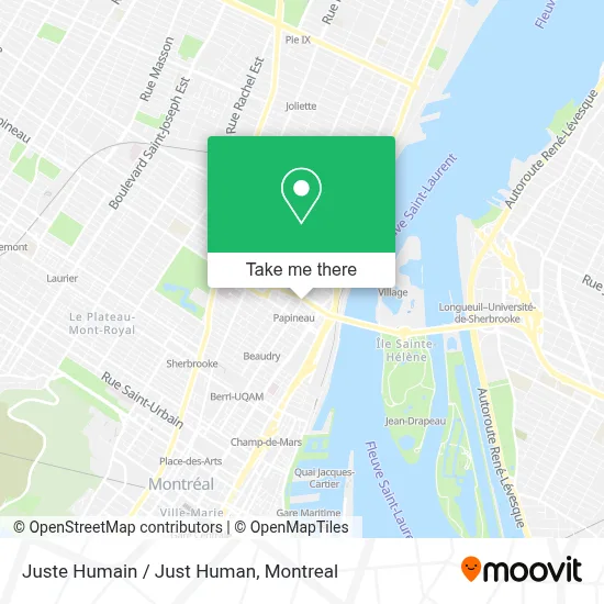 Juste Humain / Just Human map