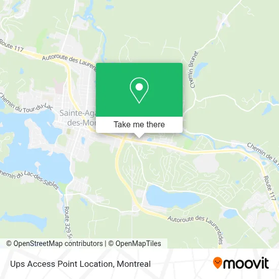 Ups Access Point Location map