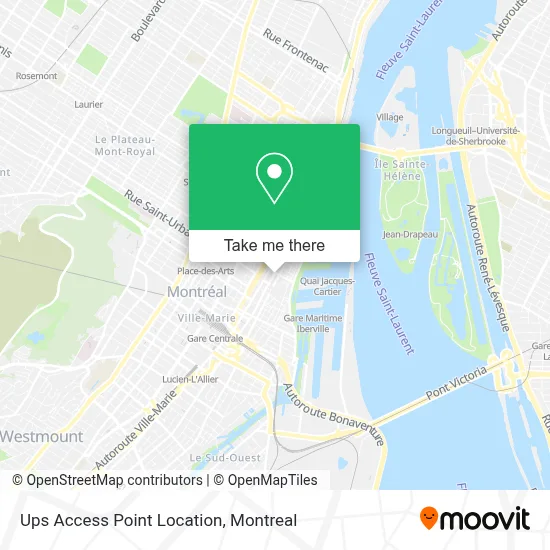 Ups Access Point Location map