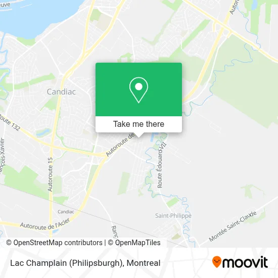 Lac Champlain (Philipsburgh) map