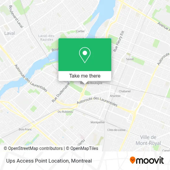 Ups Access Point Location map
